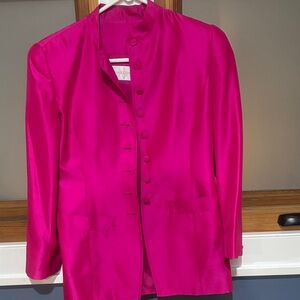 Dana Buchman Vibrant Pink Blazer